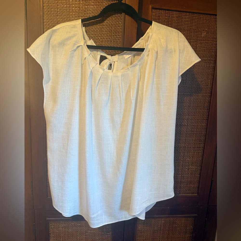 Relaxed Lightweight Cream Blouse